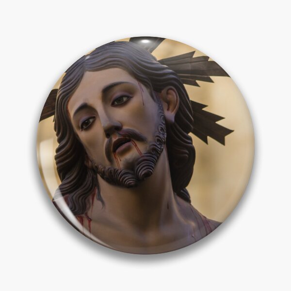 Item preview, Jesus Christ Statue With Crown Of Thorns And Blood Wounds In Religious Procession designed and sold by Nmallia.