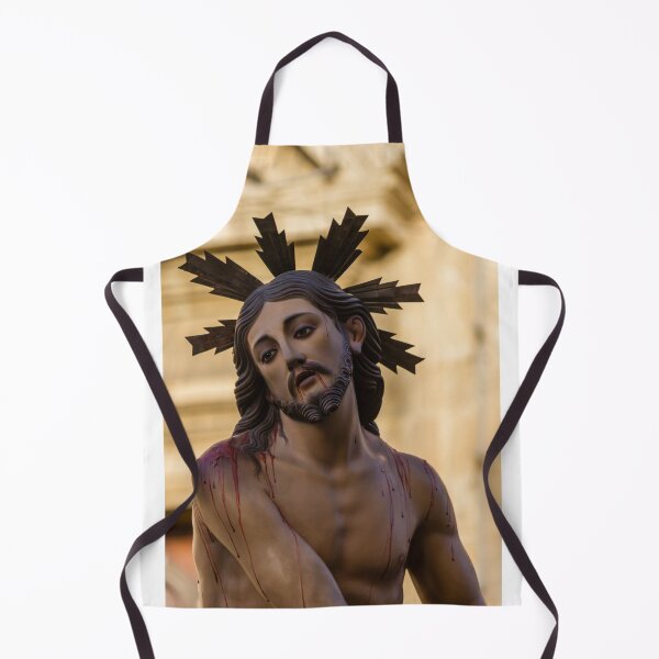 Item preview, Jesus Christ Statue With Crown Of Thorns And Blood Wounds In Religious Procession designed and sold by Nmallia.