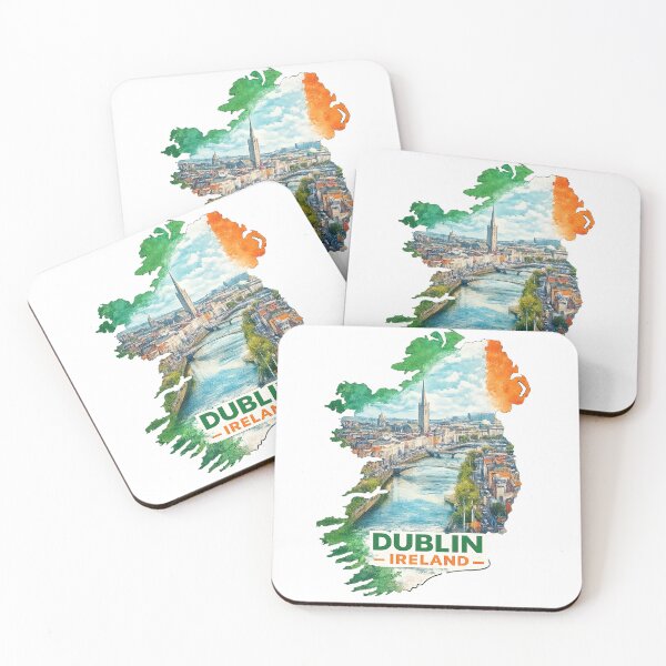 Artikelvorschau, Dublin, Irland, Vintage-Reisen nach Dublin, Irland entworfen und verkauft von erkinmaddison.
