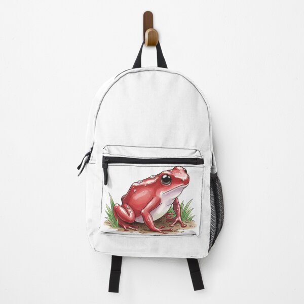 Item preview, water color red frog designed and sold by Stickers void.