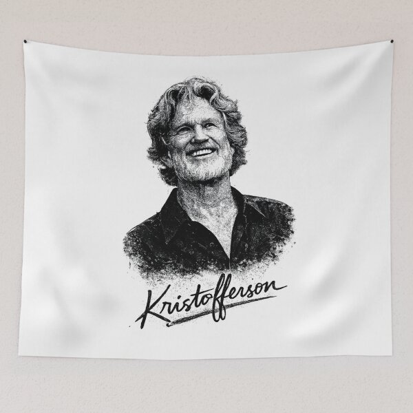 Item preview, Kristofferson – Outlaw Poet Stencil Portrait designed and sold by gahteeriffico.