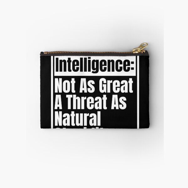 Item preview, Funny Sarcastic Artificial Intelligence Not As Great A Threat As Natural Stupidity designed and sold by Dondonmart.