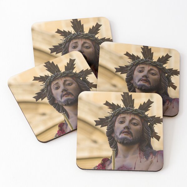 Item preview, Jesus Christ Statue With Crown Of Thorns And Blood Wounds In Religious Procession designed and sold by Nmallia.