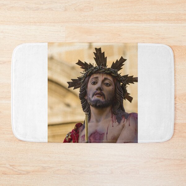 Item preview, Jesus Christ Statue With Crown Of Thorns And Blood Wounds In Religious Procession designed and sold by Nmallia.