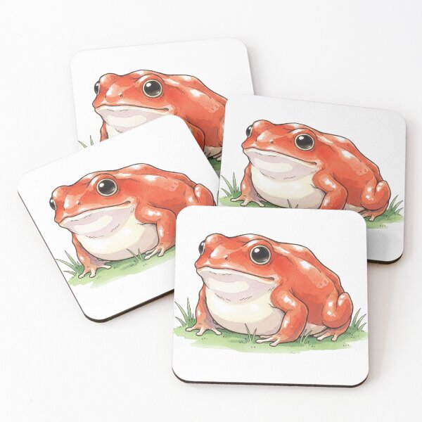 Item preview, water color fat frog designed and sold by Stickers void.