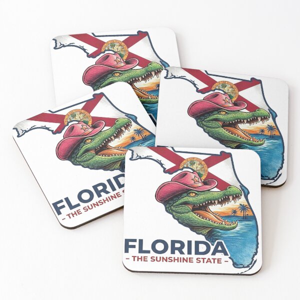 Item preview, A Vintage Travel Illustration of Florida - The Sunshine State designed and sold by erkinmaddison.