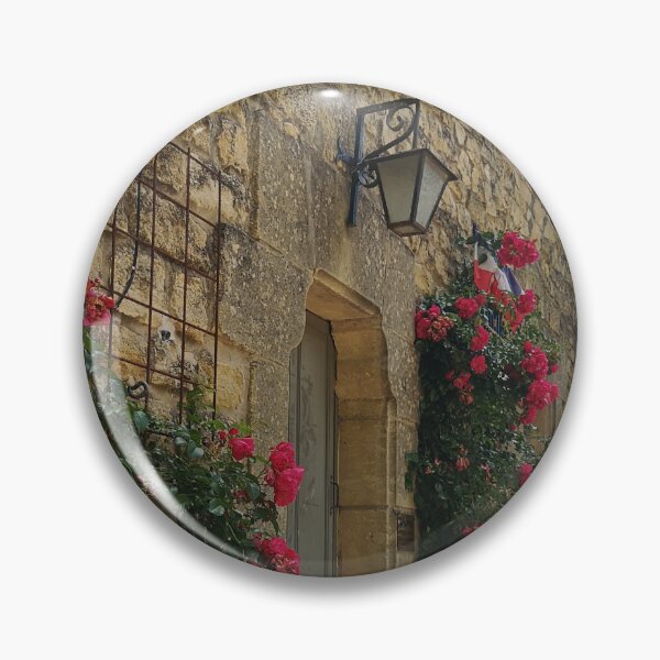 Item preview, Rustic French Stone Wall with Red Roses designed and sold by Kainicram.