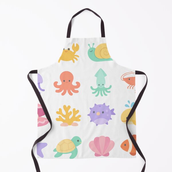 Item preview, Cute Kawaii Sea Friends – Pastel Ocean Life Graphic designed and sold by FatmaElhofy.