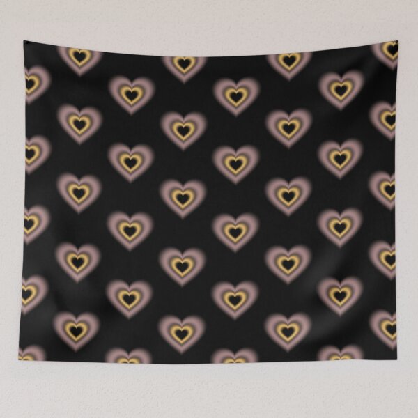 Item preview, Coffee and light orange blurry hearts designed and sold by serenebookworm.