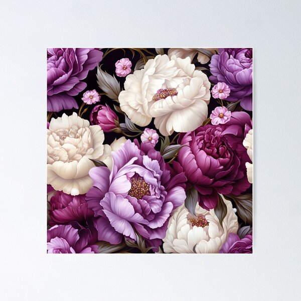 Item preview, Peonies Floral Seamless Pattern designed and sold by Leylita Design.