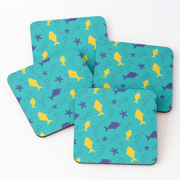 Item preview, Happy fish swimming in the sea designed and sold by studiodrchicken.