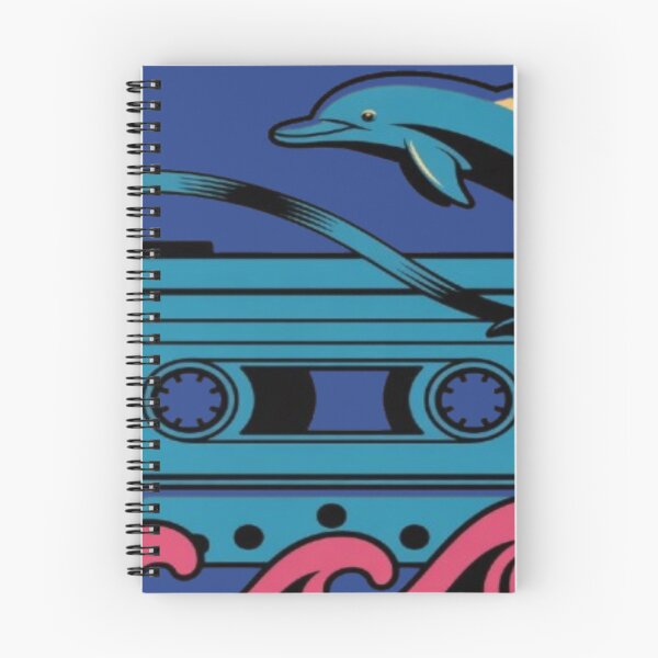 Item preview, Retro Cassette Tape with Dolphin and Waves designed and sold by DailySparks.