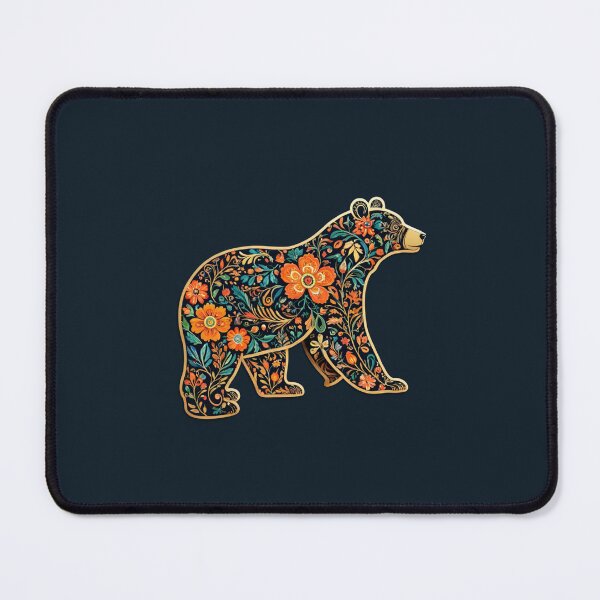 Item preview, Floral Bear – Botanical Folk Art Animal | Boho Nature Inspired Bear Design designed and sold by LONE SPIRIT CO..