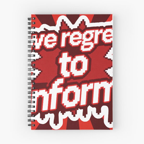 Item preview, We Regret To Inform - Pixel Art Meme designed and sold by PictorialWhimsy.