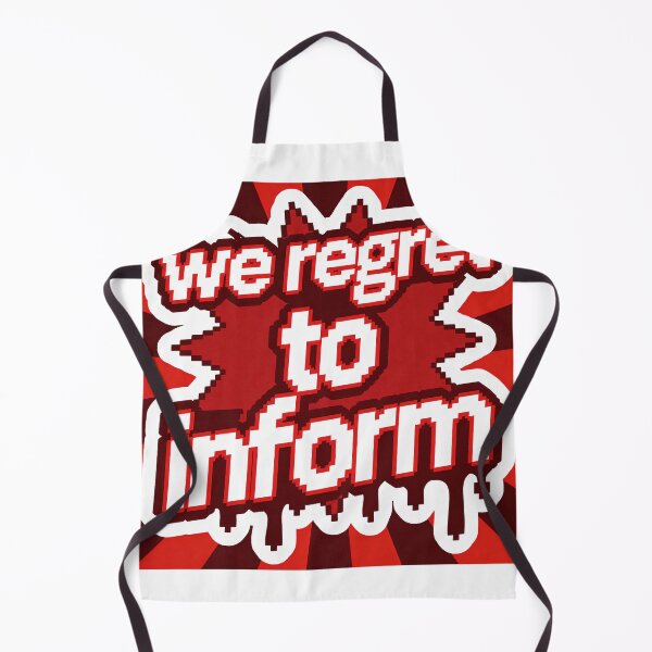 Item preview, We Regret To Inform - Pixel Art Meme designed and sold by PictorialWhimsy.