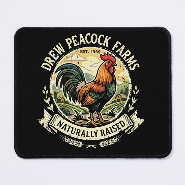 Item preview, Drew Peacock Farms Naturally Raised Vintage Rooster designed and sold by ArcaneArtistry.
