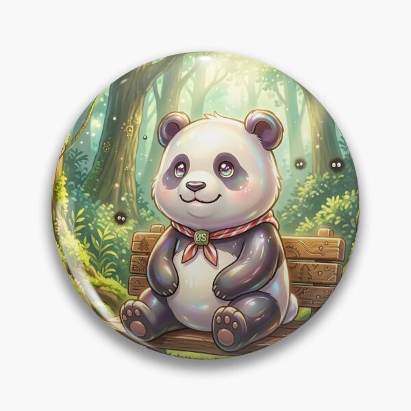 Item preview, Celestial Forest Guardian // Iridescent Panda designed and sold by OVERRIDESTUDIOS.