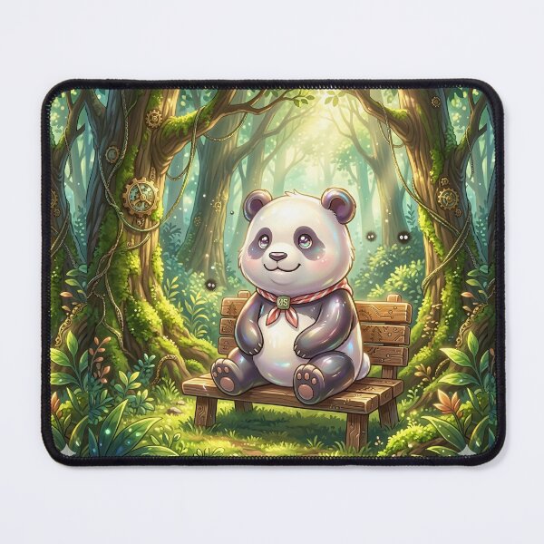 Item preview, Celestial Forest Guardian // Iridescent Panda designed and sold by OVERRIDESTUDIOS.