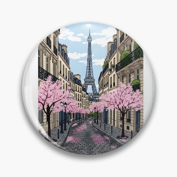 Item preview, Paris Montmartre Street View Art Sticker designed and sold by aivibesfunny.