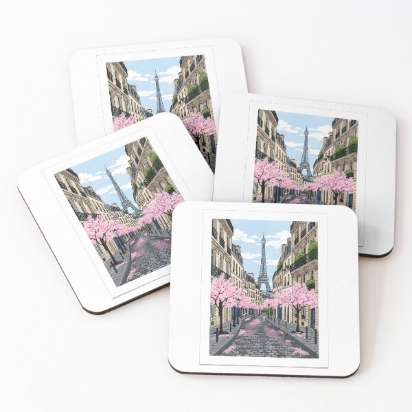 Item preview, Paris Montmartre Street View Art Sticker designed and sold by aivibesfunny.