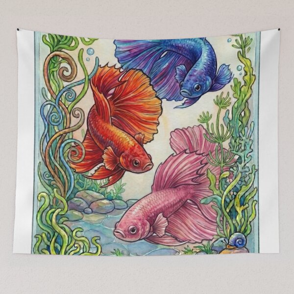 Item preview, Fighter fish designed and sold by PP&RAINBOW SHOP.
