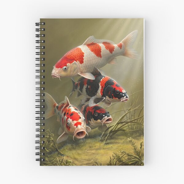 Item preview, Realistic Koi Fish Underwater Art Print designed and sold by CoolLookClothes.