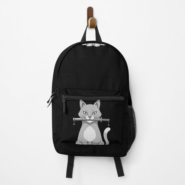 Item preview, Samurai Cat with Sword Cartoon Design designed and sold by Junglenimals.