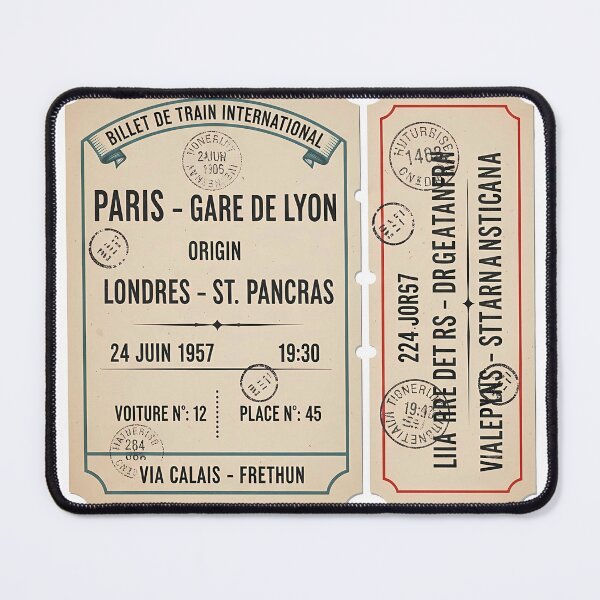 Item preview, Paris Gare de Lyon Vintage Train Ticket Sticker designed and sold by aivibesfunny.