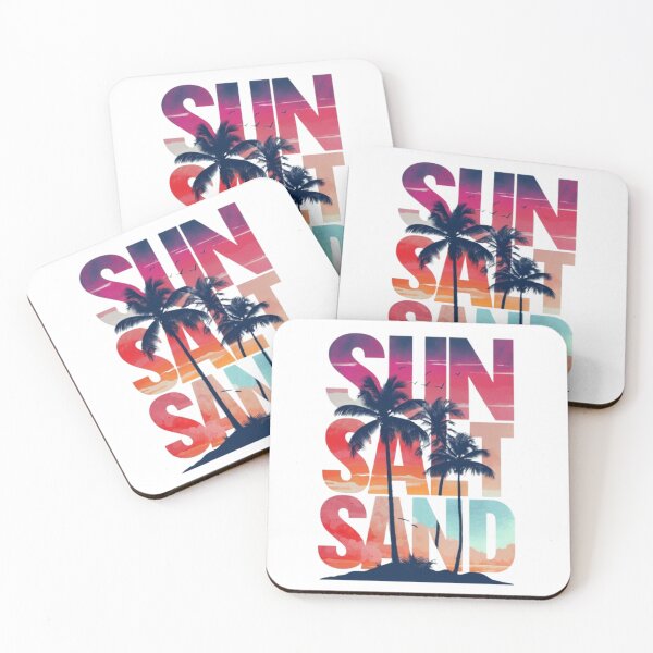 Item preview,  Sun Salt Sand - Tropical Palm Tree Double Exposure designed and sold by A-M-G-Shop.