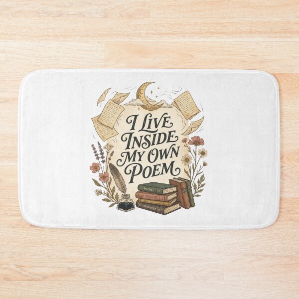Item preview, I Live Inside My Own Poem Poetcore Aesthetic Book Lover T-Shirt designed and sold by Egyptian king ⭐⭐⭐⭐⭐.