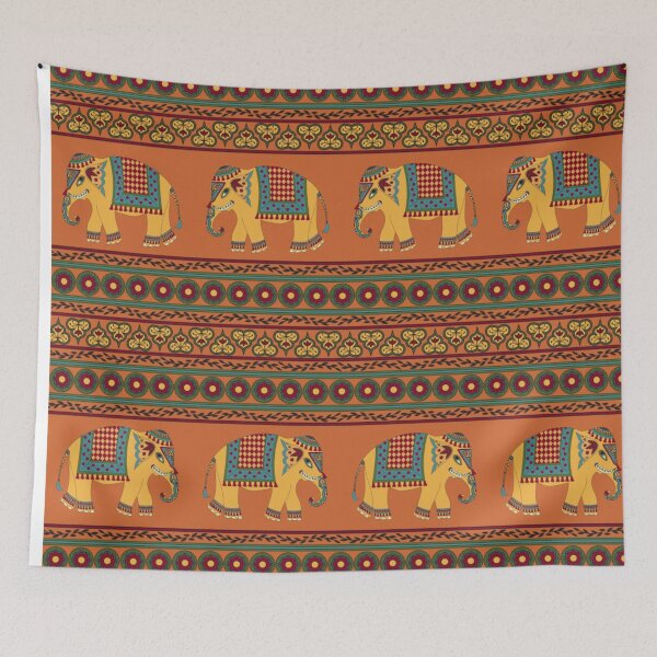 Item preview, Traditional Indian Elephant Pattern designed and sold by Zuria Souk.