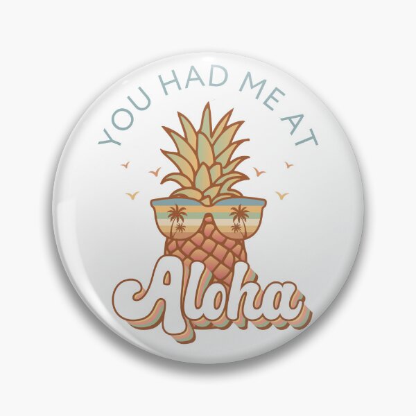 Item preview, You Had Me At Aloha Vintage Tropical - Retro Beach Pineapple Sunset Design designed and sold by KymeraStudio25.