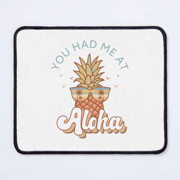 Item preview, You Had Me At Aloha Vintage Tropical - Retro Beach Pineapple Sunset Design designed and sold by KymeraStudio25.