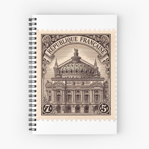 Item preview, Opera Garnier Antique Engraved Stamp Sticker designed and sold by aivibesfunny.