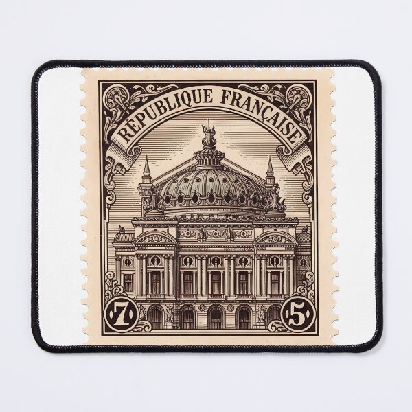 Item preview, Opera Garnier Antique Engraved Stamp Sticker designed and sold by aivibesfunny.