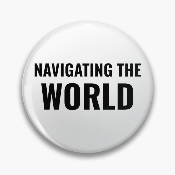 Item preview, Navigating the World (Black) designed and sold by ShipCrewNation.