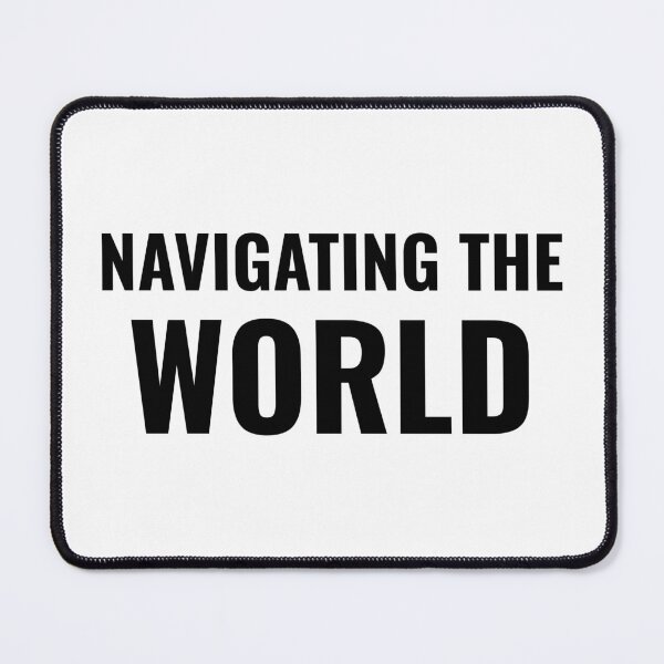 Item preview, Navigating the World (Black) designed and sold by ShipCrewNation.