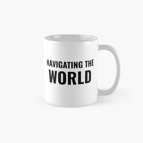 Item preview, Navigating the World (Black) designed and sold by ShipCrewNation.