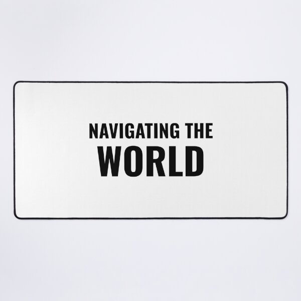 Item preview, Navigating the World (Black) designed and sold by ShipCrewNation.