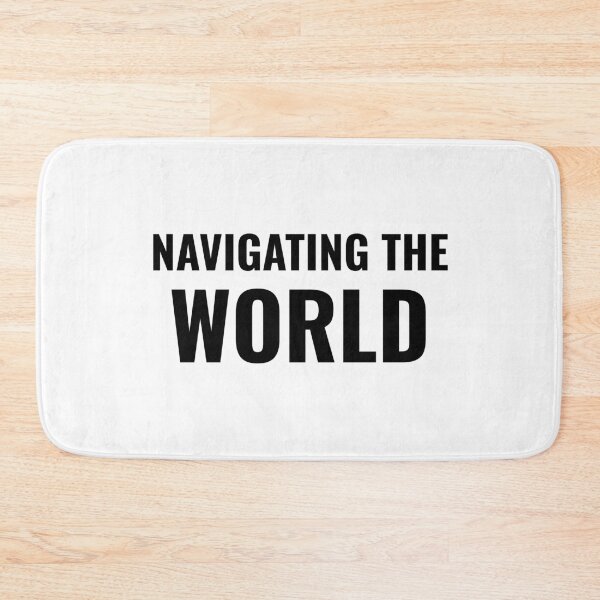 Item preview, Navigating the World (Black) designed and sold by ShipCrewNation.