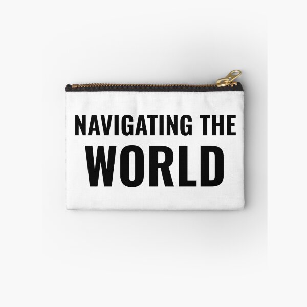 Item preview, Navigating the World (Black) designed and sold by ShipCrewNation.