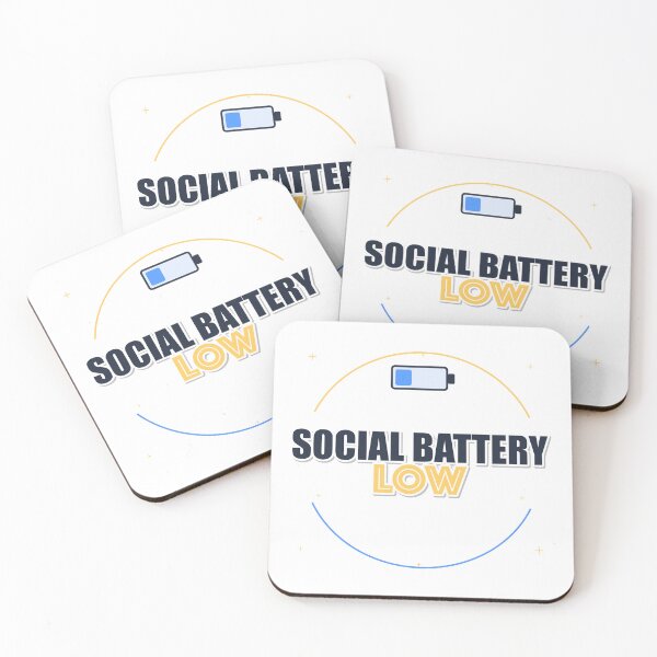 Item preview, Social Battery Low designed and sold by IllumeInk.