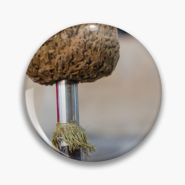 Item preview, Ceremonial Mace With Woven Pom Pom Top And Gold Fringe On Wooden Staff designed and sold by Nmallia.