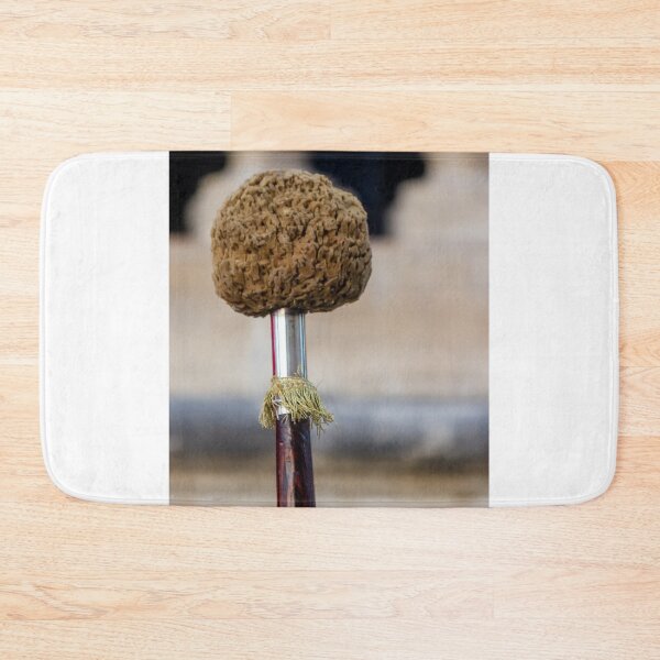 Item preview, Ceremonial Mace With Woven Pom Pom Top And Gold Fringe On Wooden Staff designed and sold by Nmallia.