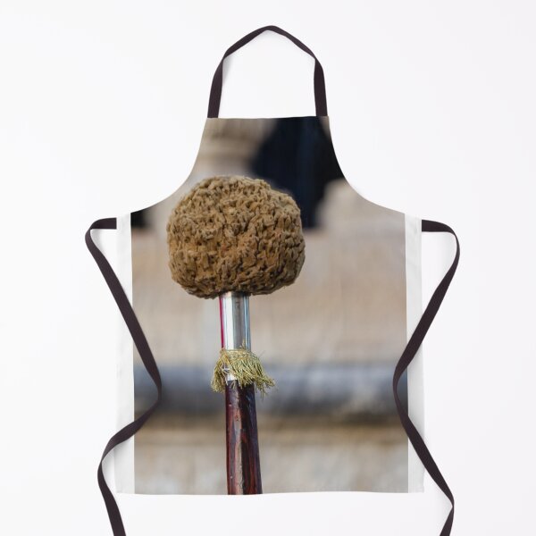 Item preview, Ceremonial Mace With Woven Pom Pom Top And Gold Fringe On Wooden Staff designed and sold by Nmallia.