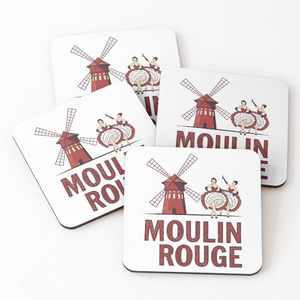 Item preview, Moulin Rouge Vintage Red Windmill Sticker designed and sold by aivibesfunny.