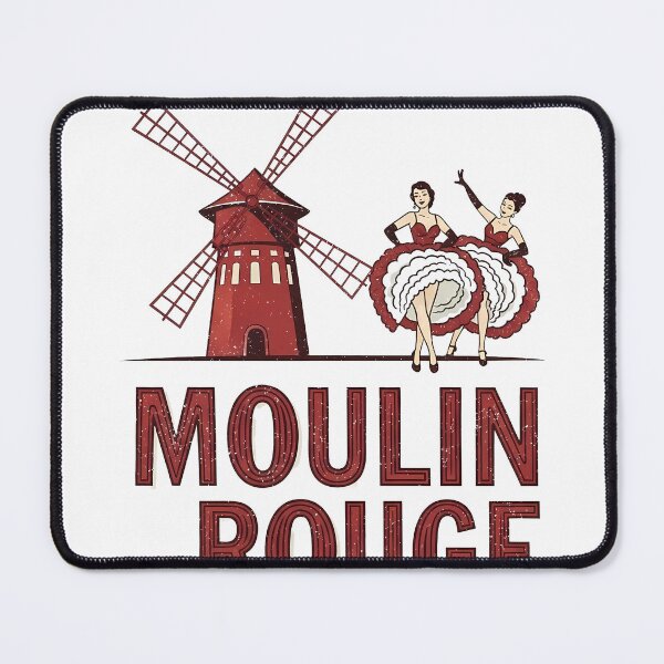 Item preview, Moulin Rouge Vintage Red Windmill Sticker designed and sold by aivibesfunny.