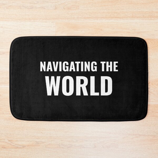 Item preview, Navigating the World (White) designed and sold by ShipCrewNation.