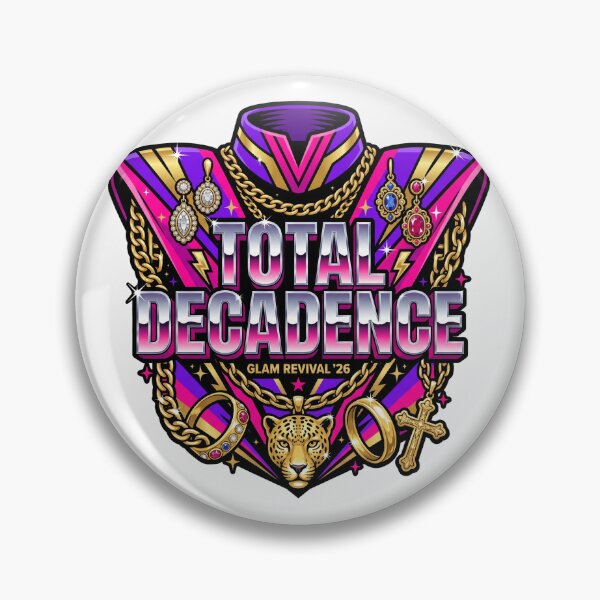 Item preview, Total Decadence 80s Glamoratti Maximalist Retro Aesthetic T-Shirt designed and sold by Egyptian king ⭐⭐⭐⭐⭐.