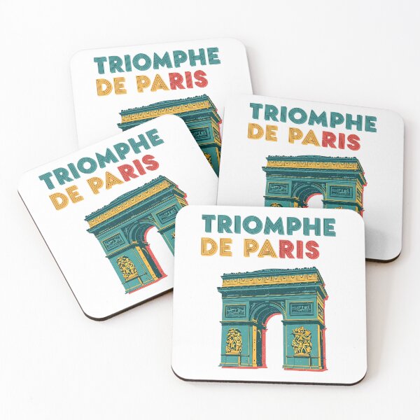 Item preview, Arc de Triomphe Retro Graphic Landmark Sticker designed and sold by aivibesfunny.